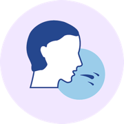 Illustration Respiration rapide et peu profonde