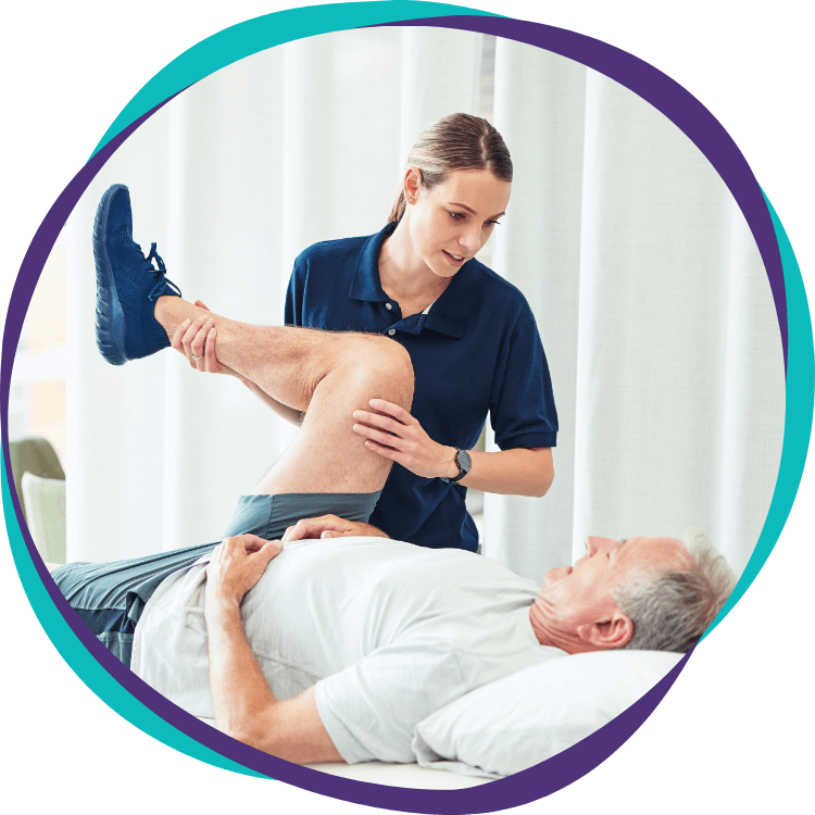 Illustration être accompagné d’un kinésithérapeute