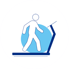 Illustration marche sur tapis roulant