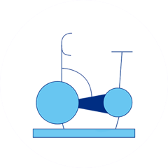 Illustration vélo d’appartement
