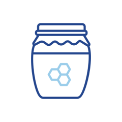 Illustration pot de miel