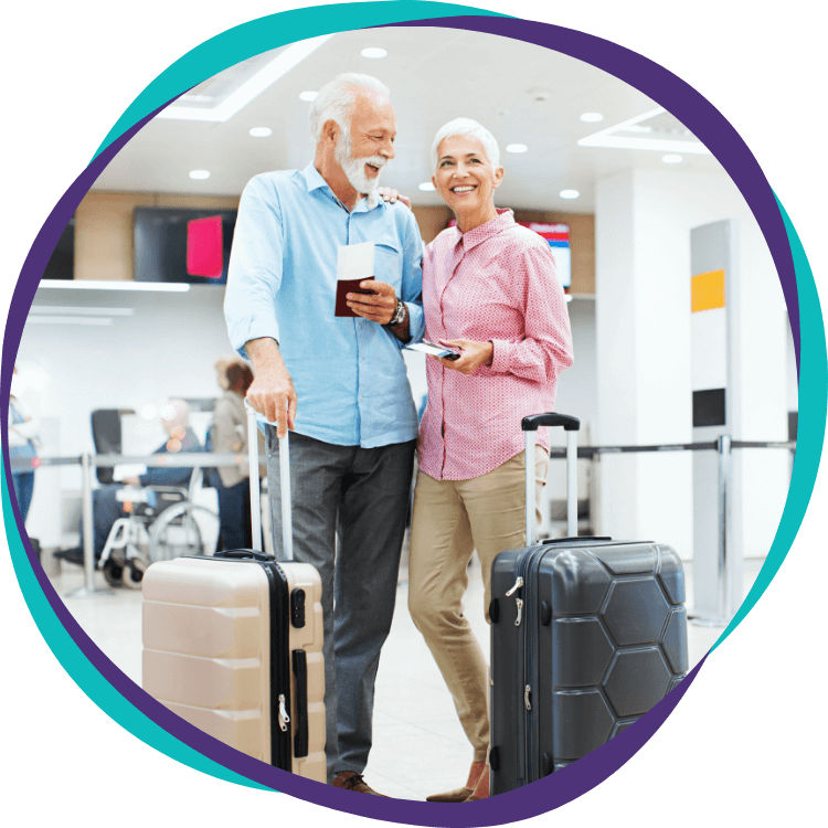 Illustration voyager avec une fibrose pulmonaire