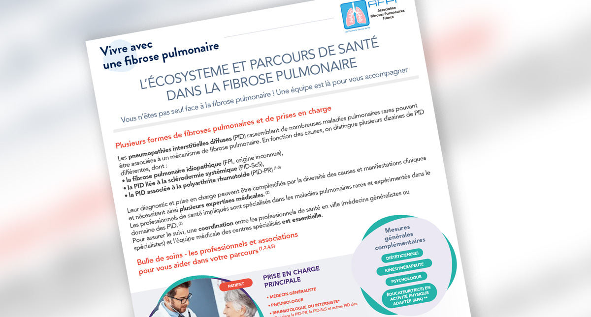 Mon écosystème & parcours de santé dans la fibrose pulmonaire